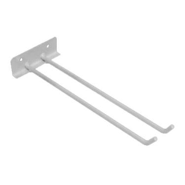 Imagem de Suporte para Vassouras de Parede Organizador Aço Carbono Branco 30CM O