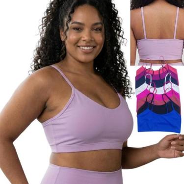 Imagem de Top Cropped Alcinha plus Size de Poliamida reforçado Sem bojo duplo fi