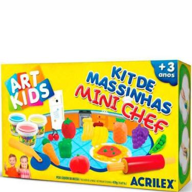 Imagem de Kit De Massinhas Mini Chef 450G 40008 - Acrilex