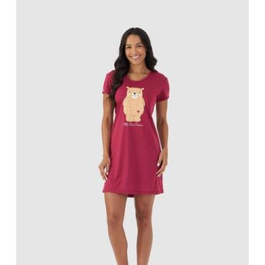 Imagem de Camisola Feminina Mensageira Da Paz Vermelho, GG, Vermelho