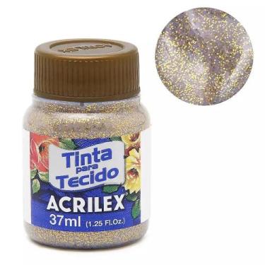 Imagem de Tinta Tecido Glitter 201 37ml Ouro Acrilex