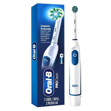 Imagem de Escova Dental Elétrica Oral B Pro Clean Com 2 Pilhas AA - Oral-B