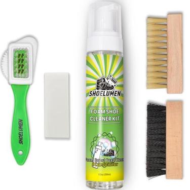 Imagem de Kit de Limpeza de Sapatos Shoelumen 250 ml com 2 escovas