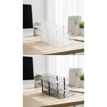 Imagem de Organizador de Mesa Triplo A4 Poliestireno 2 Unidades - Congratulation