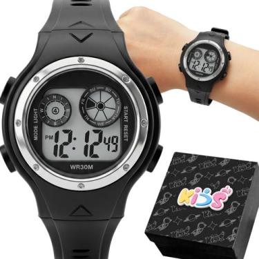 Imagem de relogio digital qualidade premium silicone infantil criança menino led
