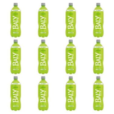 Imagem de Kit 12 Energético Baly Energy Drink Maça Verde Sem Açúcar 1L