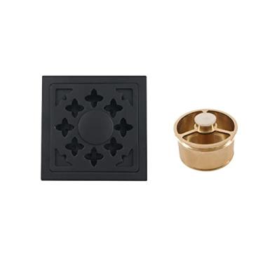 Imagem de Ralo de a?o inoxid¨¢vel preto, lixo, banheiro, chuveiro, ralo, ralo, m¨¢quina de lavar, ralo de piso, 4