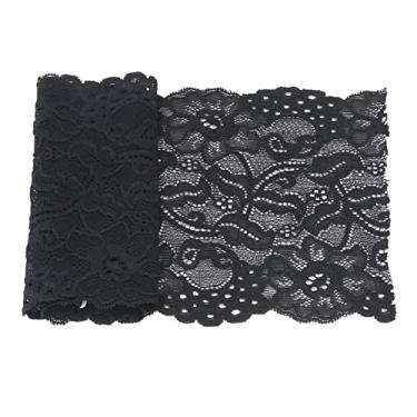 Imagem de Roupas faça você mesmo, fita de renda de ampla aplicação Boa elasticidade para embalagens decorativas para embalagens de presente(Preto)