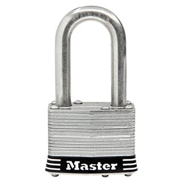 Imagem de Master Lock 1SSKADLF Cadeado externo de aço inoxidável com chave, 1 pacote
