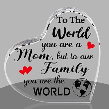 Imagem de Presentes das mães para o Dia das Mães, aniversário, para o mundo Você é uma mãe, mas para a nossa família Você é a lembrança mundial e o peso do papel, ideias de presente personalizadas para mãe, mulheres, madrasta