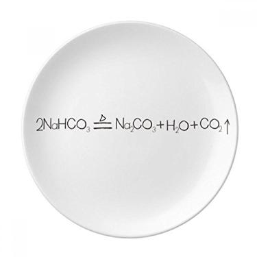 Imagem de Chemistry Kowledge Placa de bicarbonato de sódio decorativa de porcelana Salver Prato de jantar