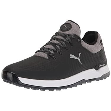 Imagem de PUMA Sapato de golfe masculino Proadapt Alphacat, Puma Preto/Prata Puma/Sombra Silenciosa, 13