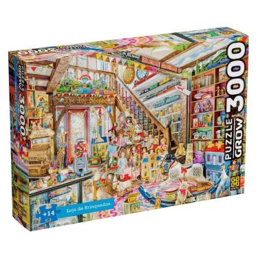 Imagem de Quebra-cabeça 3000 Peças Loja de Brinquedos - Grow