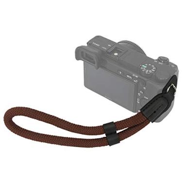 Imagem de Haoge Câmera de pulso com alça de mão e alça de pescoço para câmeras Canon Nikon Sony Fujifilm Panasonic Ricoh DSLR SLR sem espelho, câmera de ponto e fotografia, B Hand Wrist Strap - Coffee