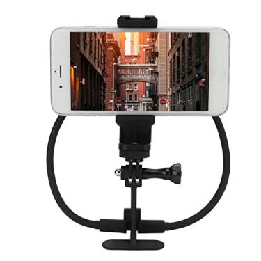 Imagem de Suporte de alça de cabeça de smartphone, suporte de pescoço magnético para câmera de ação smartphone, suporte de telefone de pescoço de rotação universal de 360 ​​graus acessórios vlog