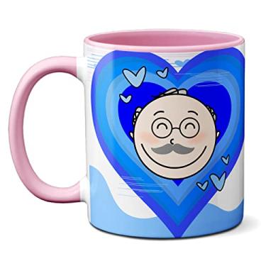 Imagem de Caneca Dia Dos Avós Presente Vovô Te Amo Muito Vô (Rosa)