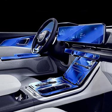 Imagem de MIVLA Consola central do interior do carro filme protetor de tpu transparente filme de reparo, para acessórios de automóvel kia carnaval 2020-2022