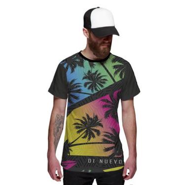 Imagem de Camiseta Miami Beach Palmeiras Coloridas Swag - Di Nuevo