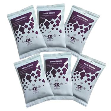 Imagem de Kit 6 Gelo Pequeno Reutilizavel para Bolsa Termica Cooler