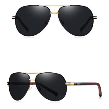 Imagem de Óculos de Sol Masculino Vintage de Alumínio Masculino Revestimento Polarizado Clássico Óculos de Sol Feminino Sombra Masculino Acessórios de Condução Óculos, 5,A