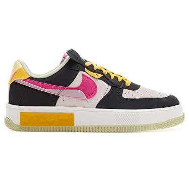 Imagem de Nike Womens Air Force 1 Fontanka MC Leather Off Noir Pink Prime Trainers 5 US