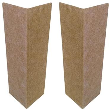 Imagem de Arranhador para Gatos de canto Sofá Gatto Karino - Kit 2un Carpete (Bege Castor, 55 cm)