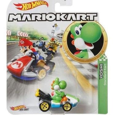 Imagem de Hot Wheels Mario Kart Yoshi Standard Kart Glp38