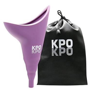 Imagem de KPOKPO Mictório feminino, dispositivo de micção feminina, mictório feminino de silicone reutilizável, mictório portátil permite que as mulheres façam xixi em pé, funil para uso ao ar livre, mobilidade
