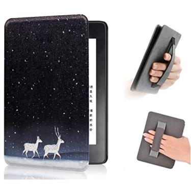 Imagem de Capa compatível com a 11ª geração do Kindle lançado em 2022, modelo (C2V2L3). Capa à prova de queda com alça de mão e despertar para hibernar automático, não para Kindle Paperwhite de 11ª geração