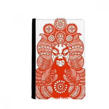 Imagem de Porta-passaporte chinês com cabeça de ópera de Pequim em corte de papel Notecase Burse carteira porta-cartões, Multicolor