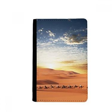 Imagem de Blue Sky Journey Silk Road Camel Desert Passport Holder Notecase Burse Wallet Cover Card Purse, Multicolor