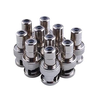 Imagem de Funnytoday365 10 peças Rca fêmea plugue para conector adaptador conector adaptador áudio e vídeo conjunto de acopladores