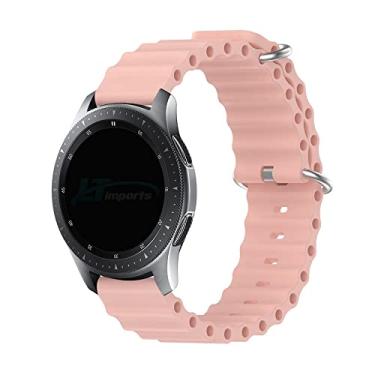 Imagem de Pulseira 22mm Ondas compativel com Samsung Galaxy Watch 3 45mm - Galaxy Watch 46mm Sm-R800 - Gear S3 Frontier - Amazfit GTR 4 - Marca LTIMPORTS (Rose)