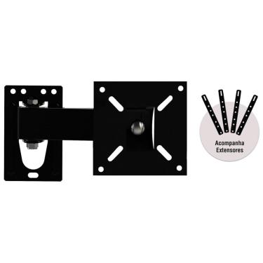 Imagem de Suporte de Parede Articulado Brasforma BRA3.0 para TVs LED, LCD, Plasma, 3D e Smart TV de 10" a 56"