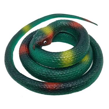 Imagem de VANTIYAUS Brinquedo de cobra de plástico macio (pacote com 2) serpente de borracha/cobra assustadora/cobra falsa/vaso sanitário de cobra de silicone/cobras da floresta de chuva, lembrancinhas de festa de jardim, brinquedo de decoração e piadas práticas