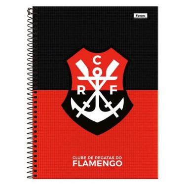 Imagem de Caderno 15 Matérias 240 Folhas Flamengo Foroni