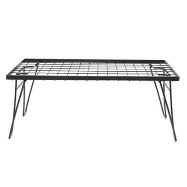 Imagem de Okjhfd camping mini mesa dobrável para churrasco portátil ao ar livre churrasqueira drenagem rack acessórios para camping caminhadas mochila churrasco ao ar livre