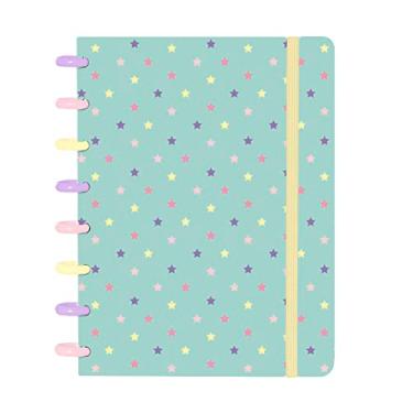 Imagem de Caderno Disco IsCool Inteligente A5 Candy Estrelas Verde