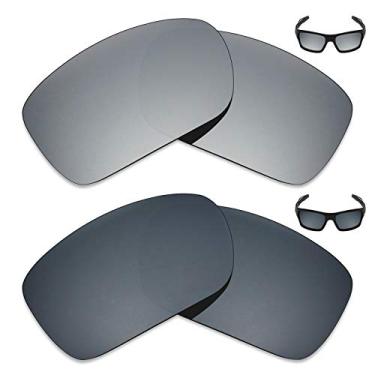 Imagem de Mryok 2 pares de lentes polarizadas de substituição para óculos de sol Oakley Turbine – opções