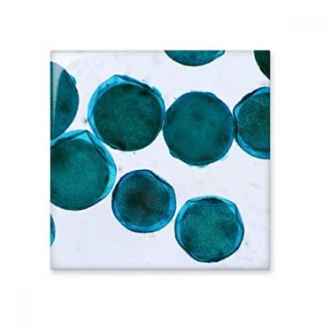 Imagem de Decalque brilhante de azulejo de cerâmica com imagem de célula de criatura azul