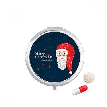 Imagem de Estojo de comprimidos Merry Christmas Papai Noel, caixa de armazenamento de medicamentos, dispensador