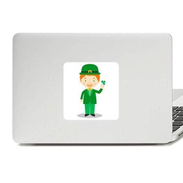 Imagem de Terno verde irlandês desenho animado decalque vinil paster laptop decoração PC