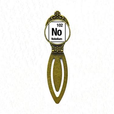 Imagem de Marcador de página retrô com elemento químico No Nobelium