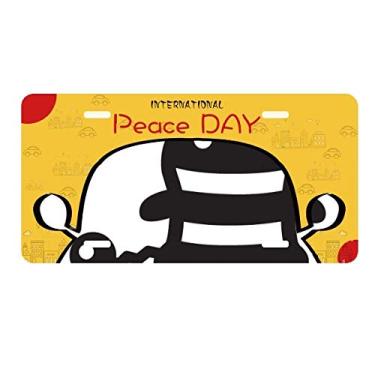 Imagem de DIYthinker Placa de carro Tail Happy Fear Halloween Decoração de carro Dia da Paz