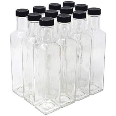 Imagem de Garrafas Quadra de Vidro Transparente, 250 ml, Clear, Case of 12, 1