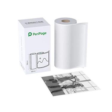 Imagem de Eastdall Papel Adesivo Térmico, Peripage 56 X 30 mm BPA Livre Translúcido Adesivo Fotográfico Rolo De Papel Térmico Adesivo Rolo De Papel Adesivo À Prova D'Água À Prova De Óleo 56 X 30 mm Translúcido