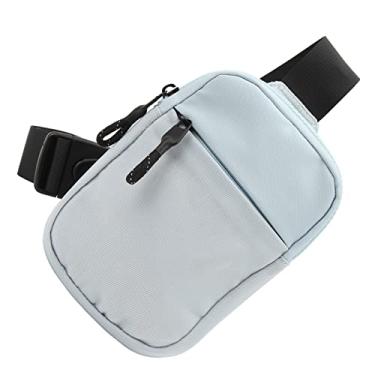 Imagem de Bolsa Sling, Bolsa de Ombro Masculina de Malha Respirável para Homens para Compras para Corrida (Azul claro)