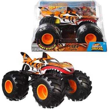 Imagem de Hot Wheels Monster Trucks Tiger Shark, molde em escala 1:24