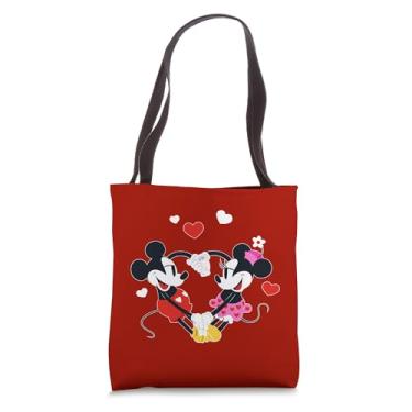 Imagem de Disney Mickey and Minnie Hearts Valentine’s Day Red Tote Bag