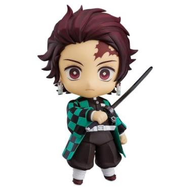 Imagem de FIGURE DEMON SLAYER: KIMETSU NO YAIBA - TANJIRO KAMADO – NENDOROID - GOOD SMILE, Verde, preto